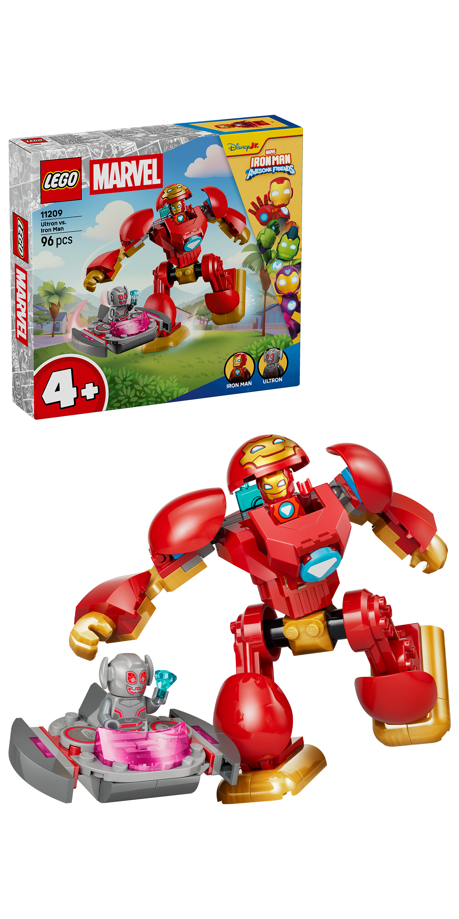 LEGO® | Marvel: Ultron vs. Iron Man (11209) - box and product image