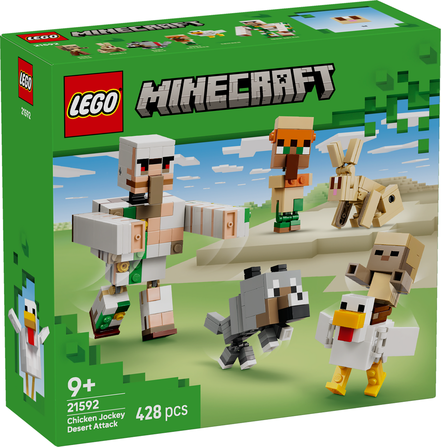 LEGO® | Minecraft: Chicken Jockey Desert Attack (21592) - box front