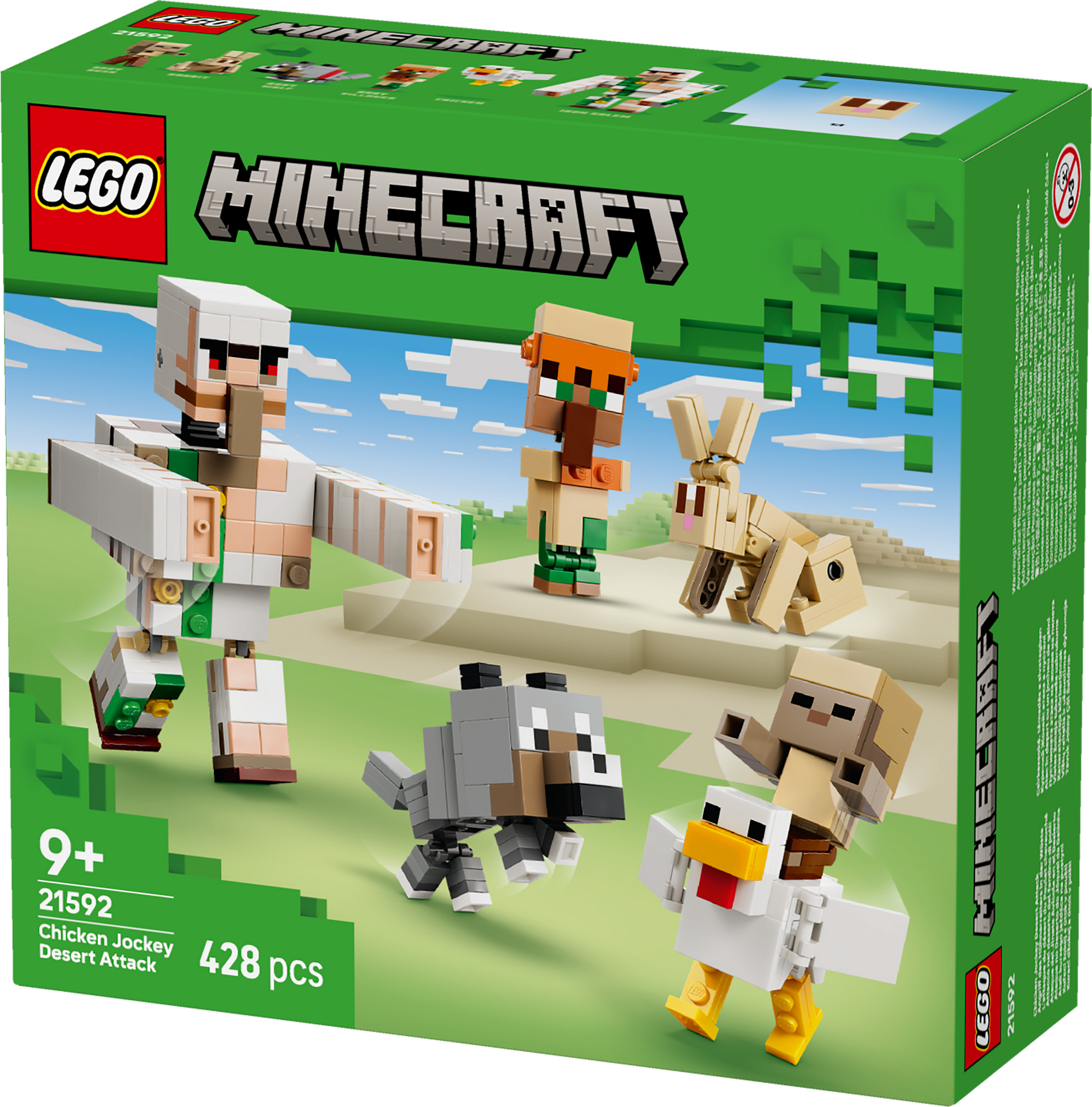 LEGO® | Minecraft: Chicken Jockey Desert Attack (21592) - box detail