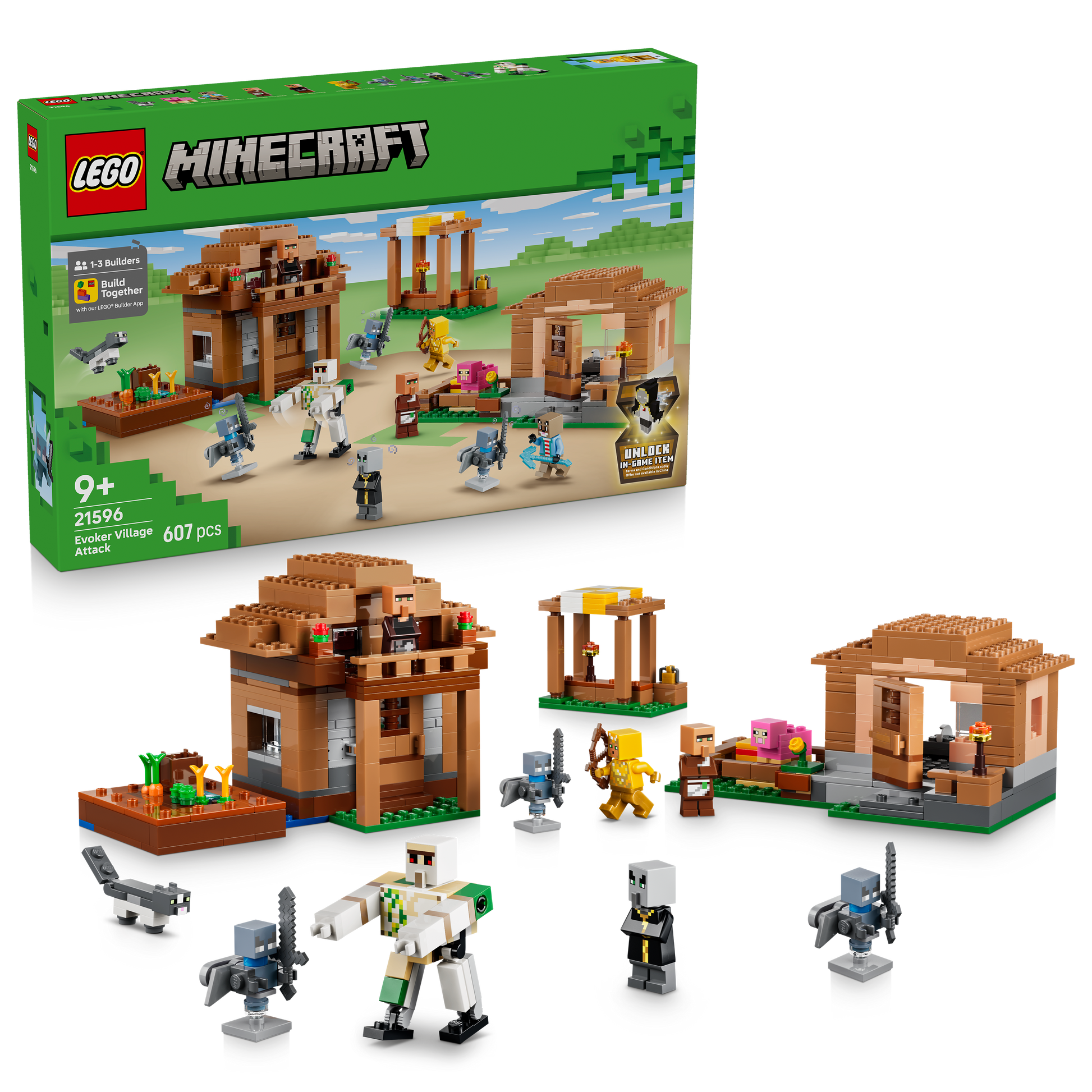 LEGO® | Minecraft: Evoker Village Attack (21596) - box and product image