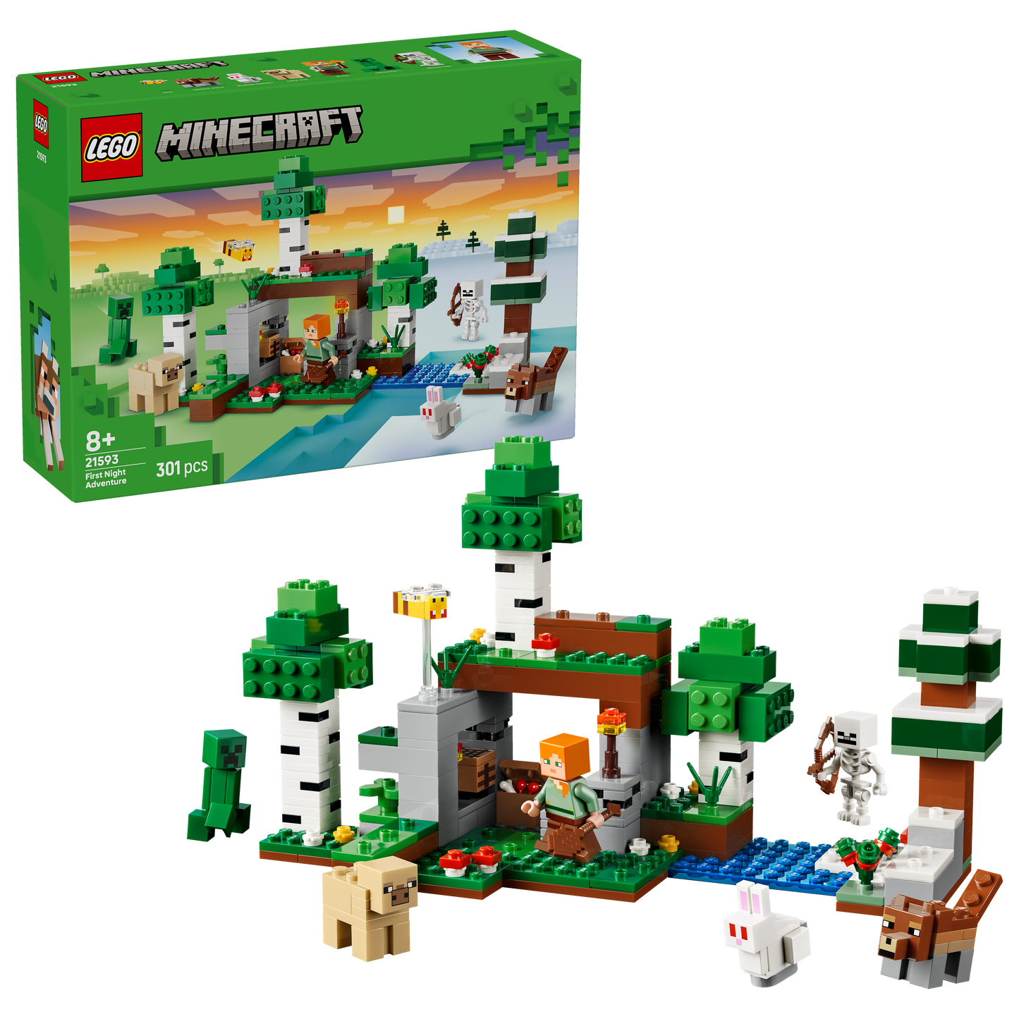 LEGO® | Minecraft: First Night Adventure (21593) - box and product image