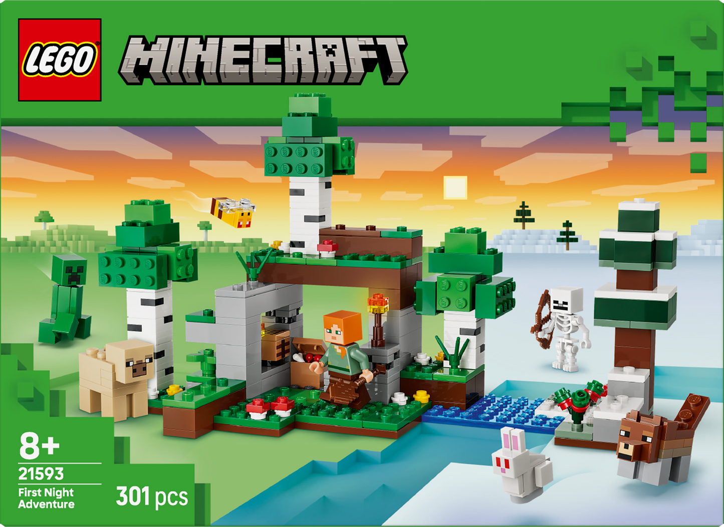 LEGO® | Minecraft: First Night Adventure (21593) - box back