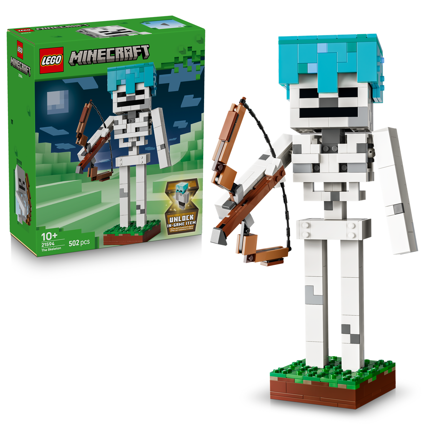 LEGO® | Minecraft: The Skeleton (21594) - box and product image