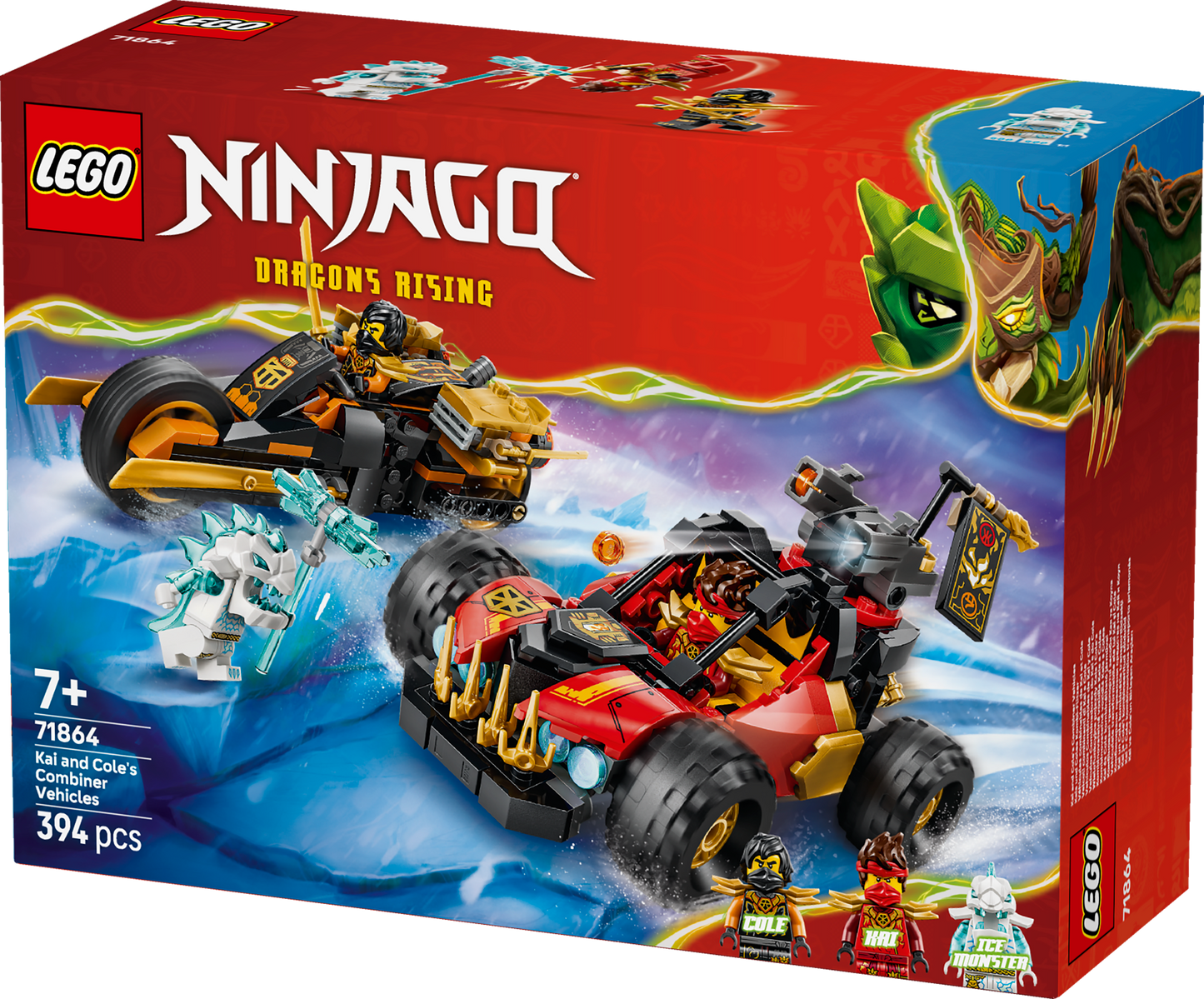 LEGO® | NINJAGO: Kai and Cole's Combiner Vehicles (71864) - box detail