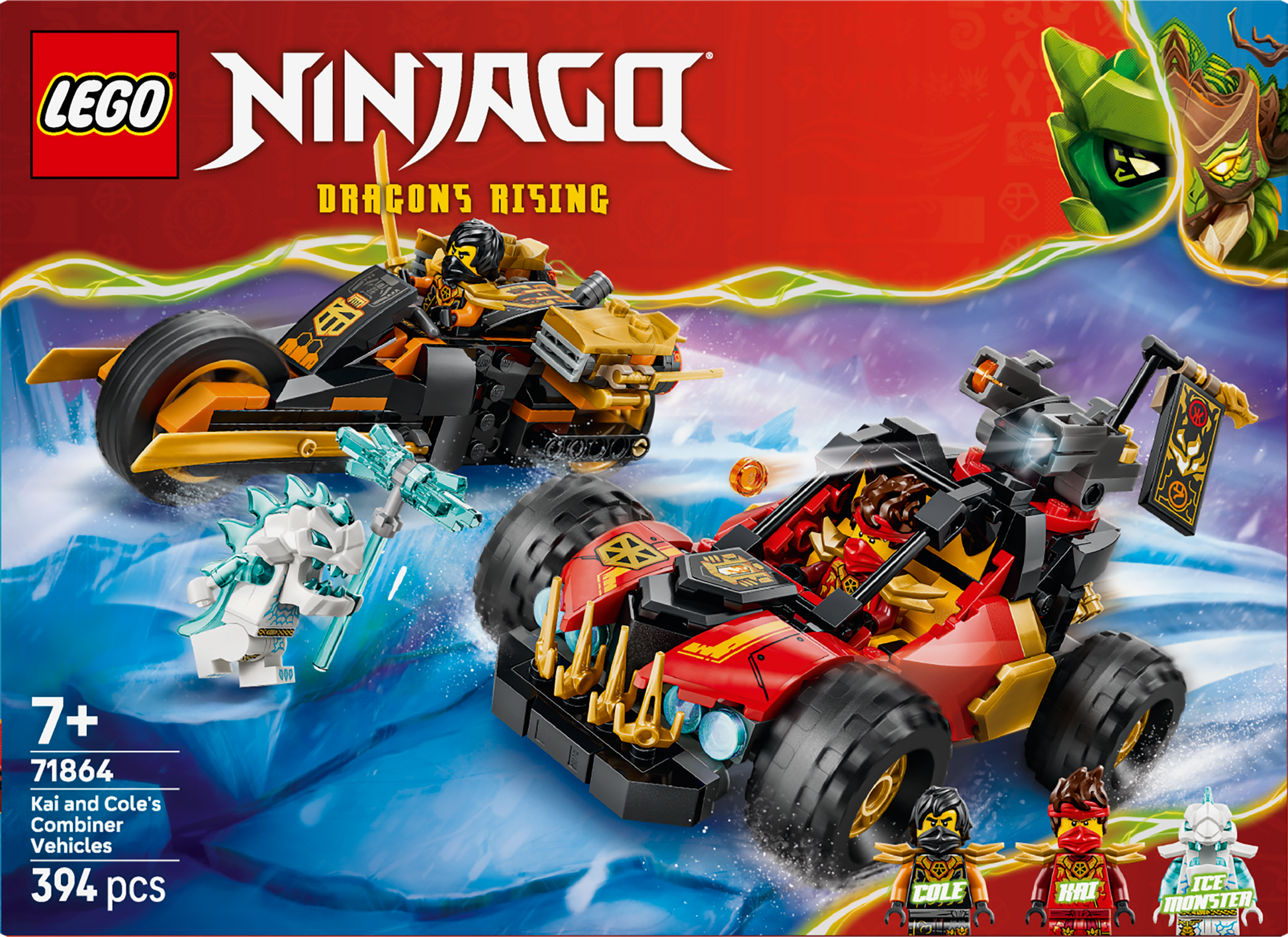 LEGO® | NINJAGO: Kai and Cole's Combiner Vehicles (71864) - box back