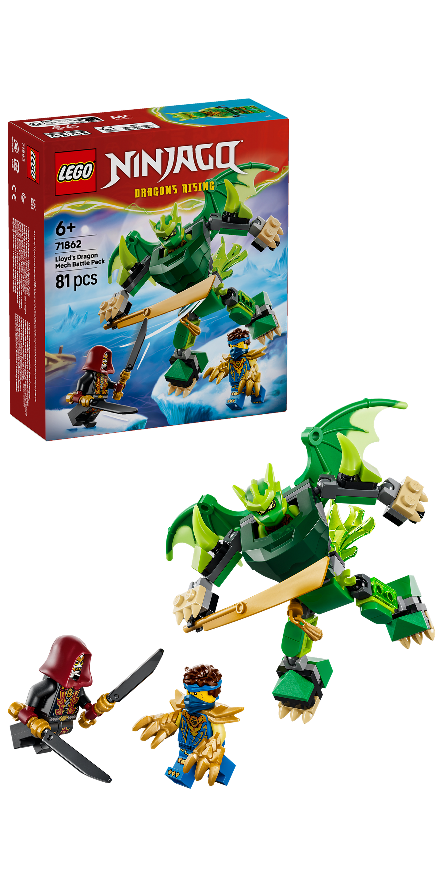LEGO® | NINJAGO: Lloyd's Dragon Mech Battle Pack (71862) - box and product image