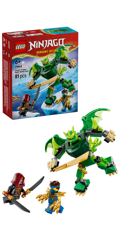 LEGO® | NINJAGO: Lloyd's Dragon Mech Battle Pack (71862) - box and product image
