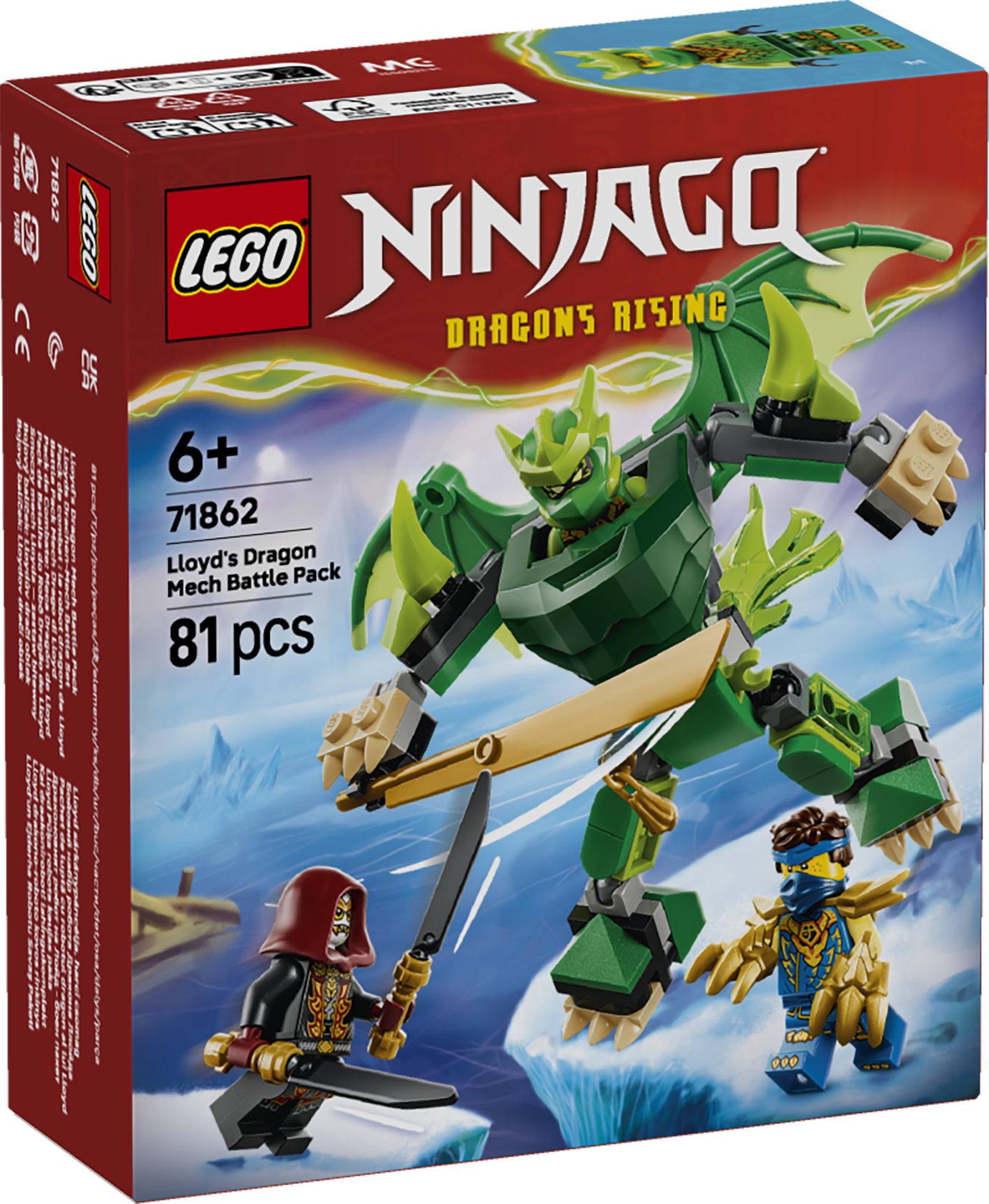 LEGO® | NINJAGO: Lloyd's Dragon Mech Battle Pack (71862) - box front