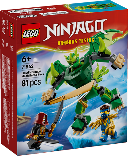 LEGO® | NINJAGO: Lloyd's Dragon Mech Battle Pack (71862) - box front