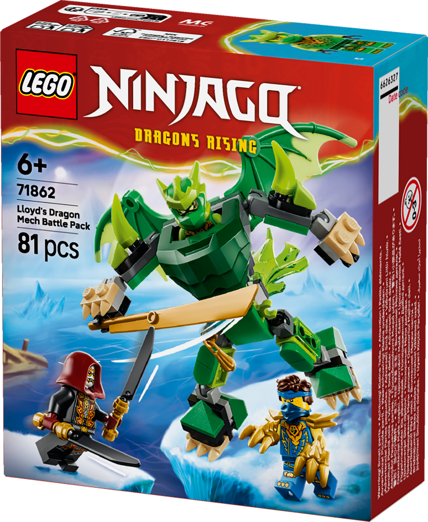 LEGO® | NINJAGO: Lloyd's Dragon Mech Battle Pack (71862) - box detail
