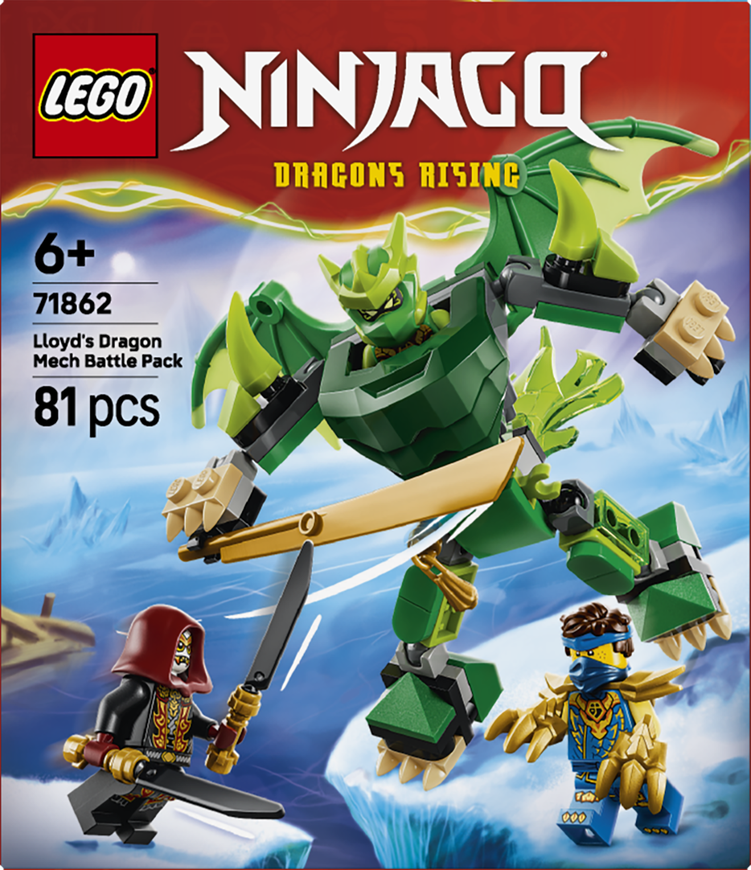 LEGO® | NINJAGO: Lloyd's Dragon Mech Battle Pack (71862) - box back
