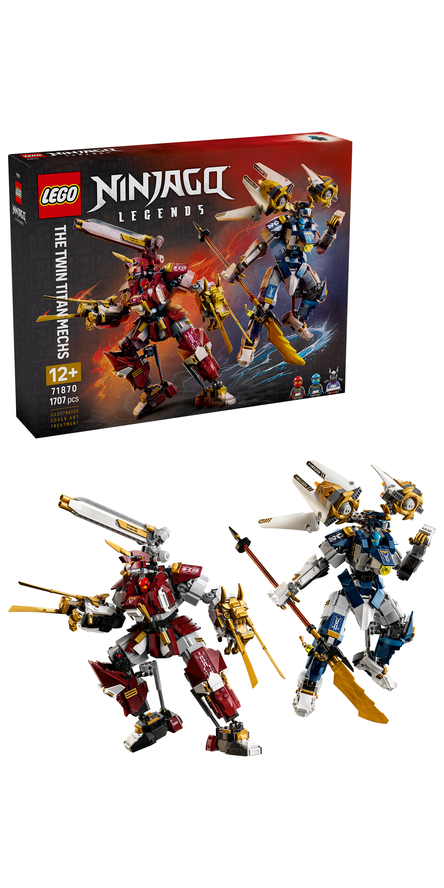 LEGO® | NINJAGO: The Twin Titan Mechs (71870) - box and product image