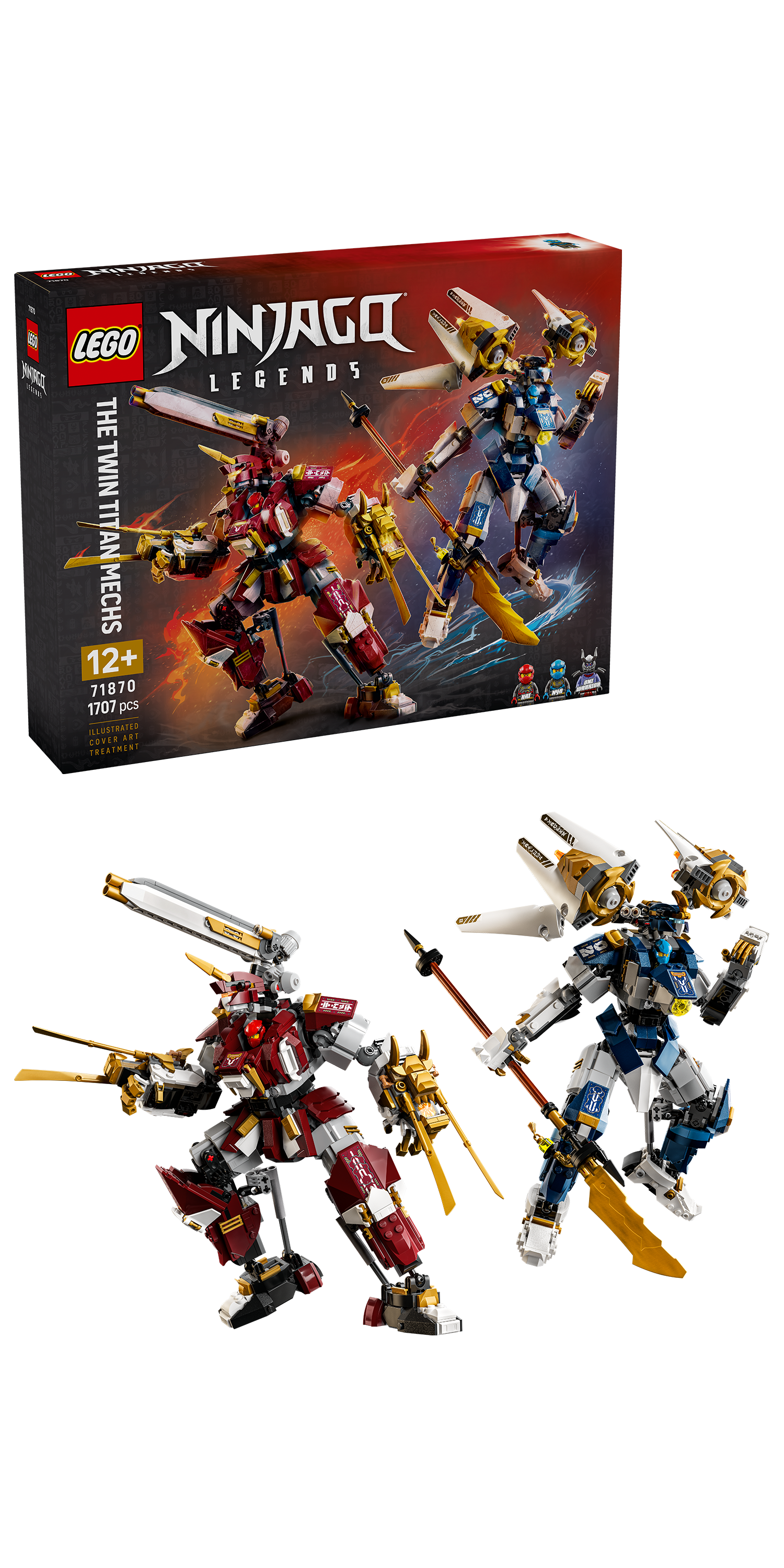 LEGO® | NINJAGO: The Twin Titan Mechs (71870) - box and product image