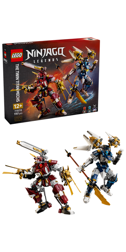 LEGO® | NINJAGO: The Twin Titan Mechs (71870) - box and product image