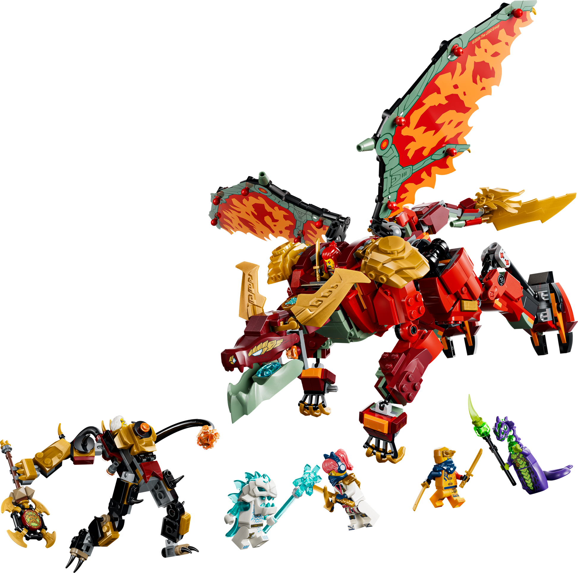 LEGO® | NINJAGO: Wyldfyre's Transforming Dragon Mech (71868) - product image