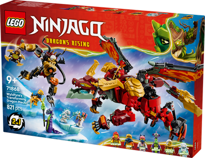 LEGO® | NINJAGO: Wyldfyre's Transforming Dragon Mech (71868) - box detail