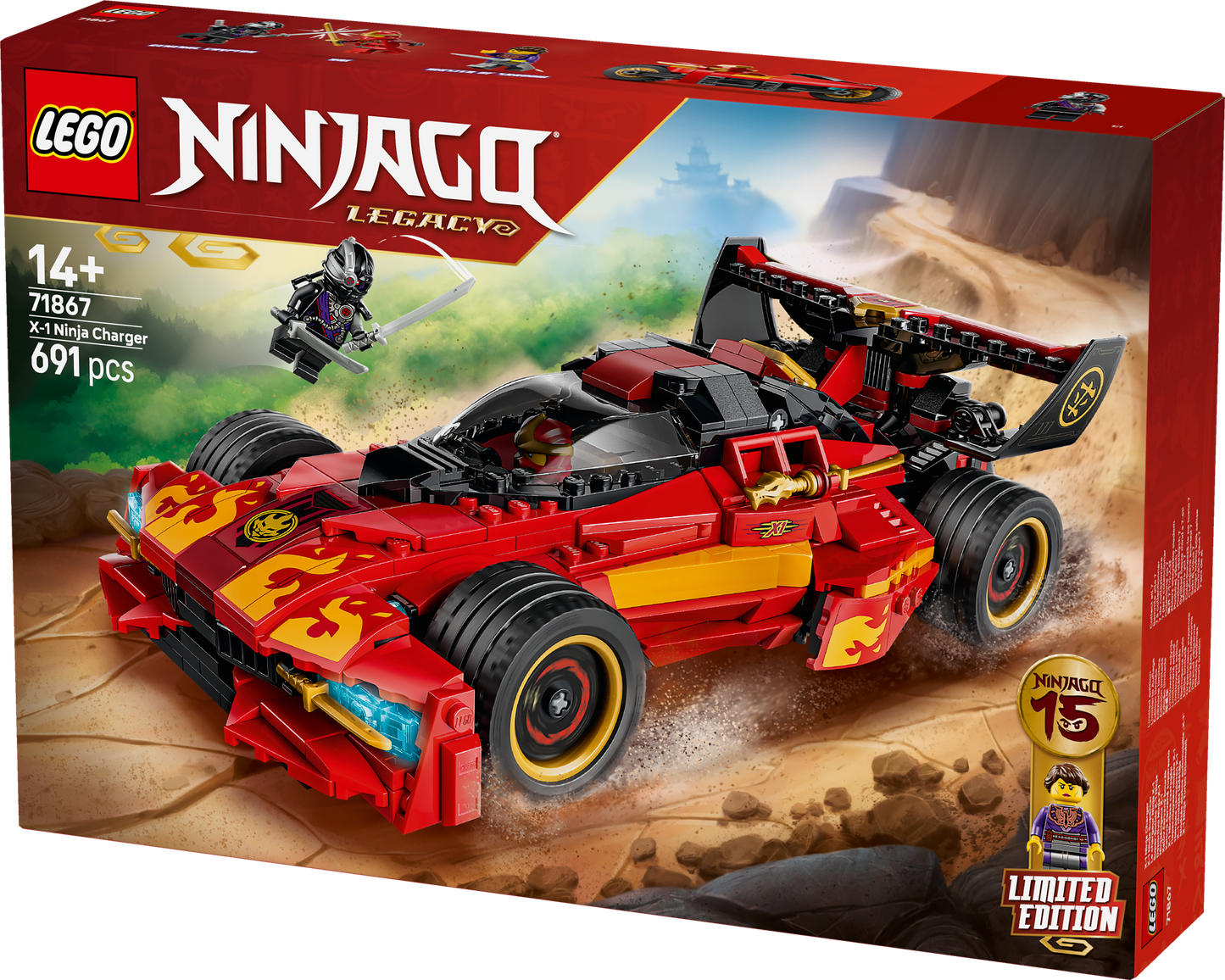 LEGO® | NINJAGO: X-1 Ninja Charger 15th Anniversary (71867) - box detail