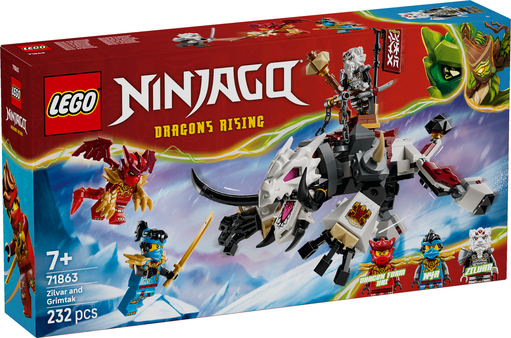 LEGO® | NINJAGO: Zilvar and Grimtak the Dragon Beast (71863) - box front