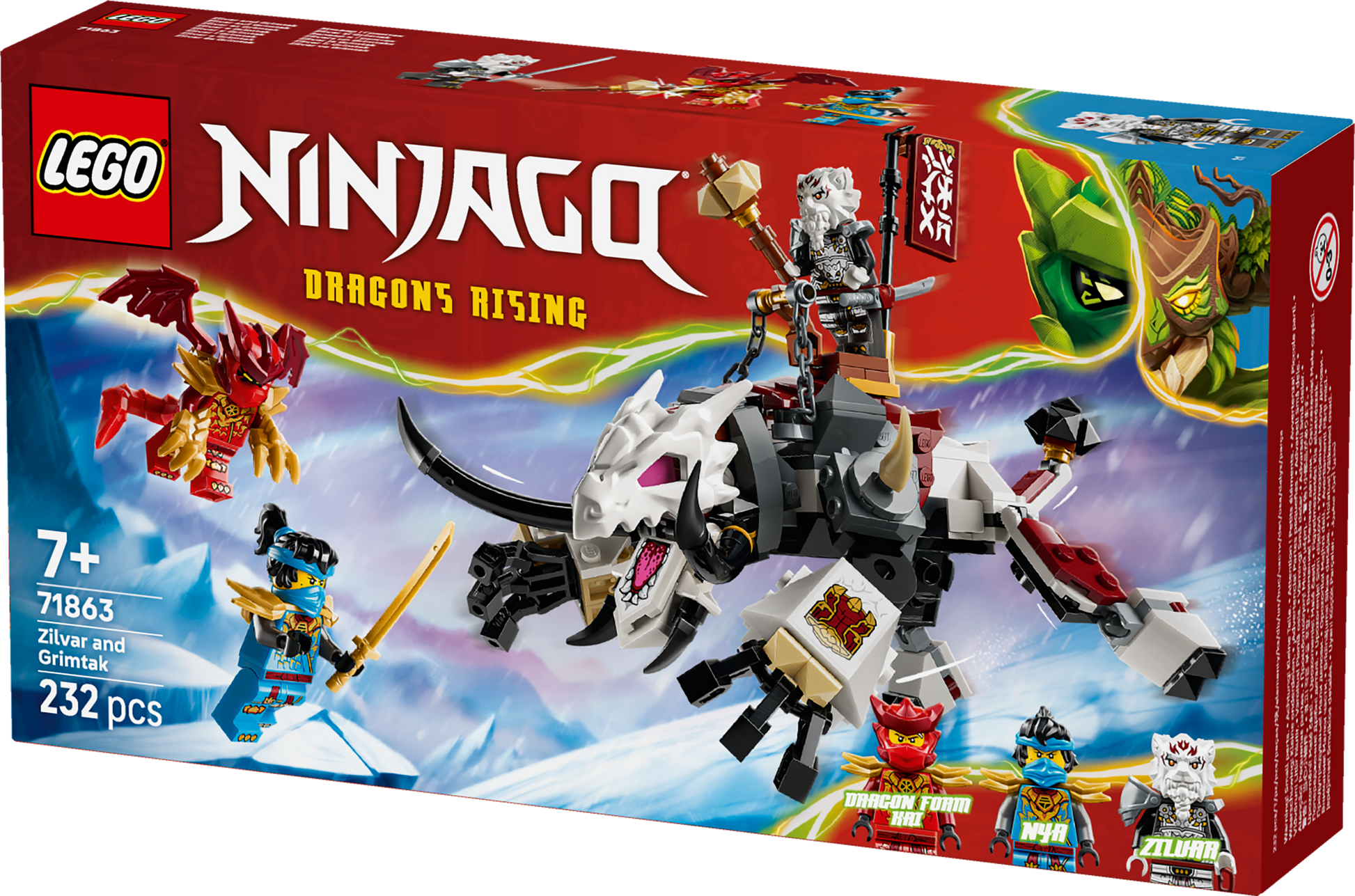 LEGO® | NINJAGO: Zilvar and Grimtak the Dragon Beast (71863) - box detail