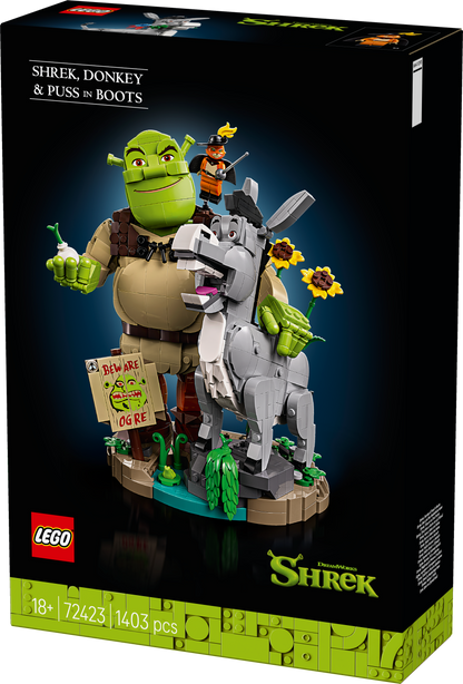 LEGO® | Shrek: Shrek, Donkey & Puss in Boots (72423) - box detail