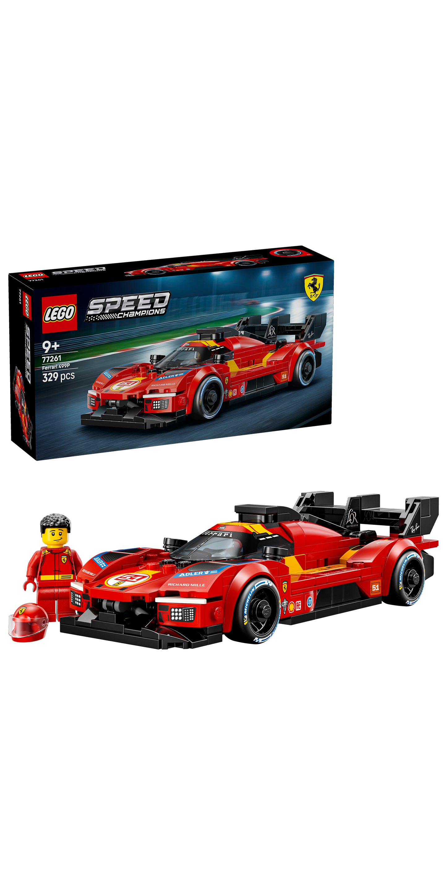LEGO® | Speed Champions: Ferrari 499P (77261) - box and product image