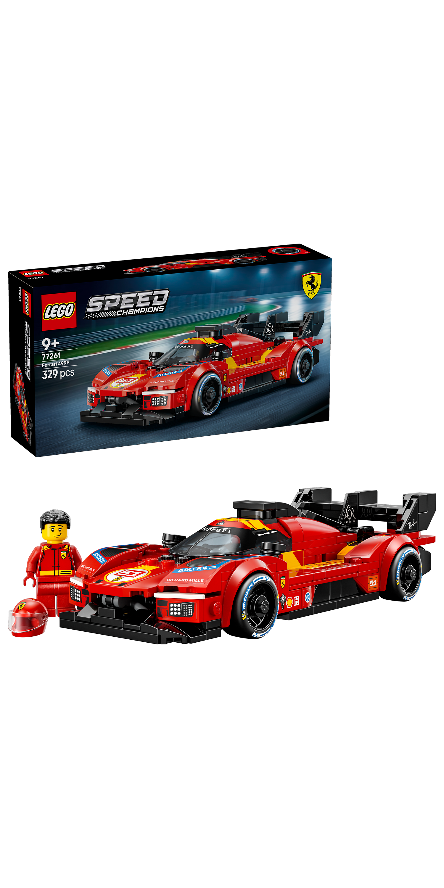 LEGO® | Speed Champions: Ferrari 499P (77261) - box and product image