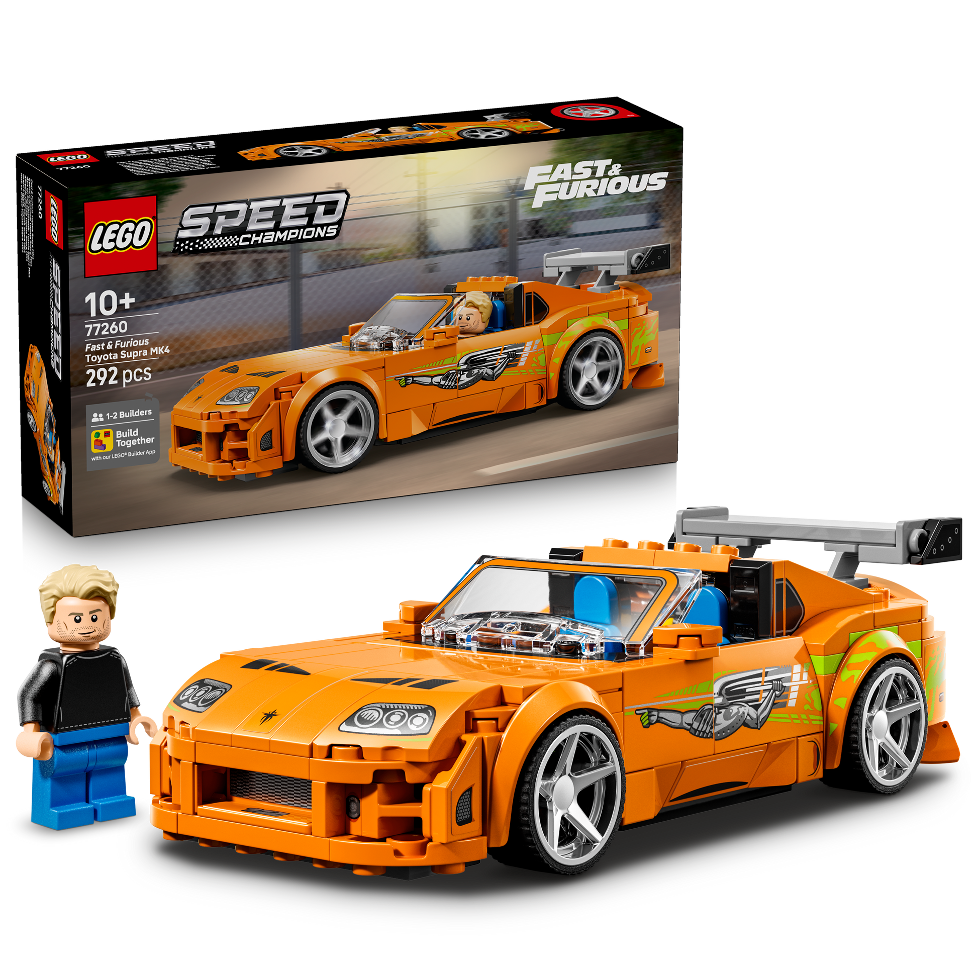 LEGO® | Speed Champions: The Fast and The Furious Toyota Supra MK4 (77260) - box and product image
