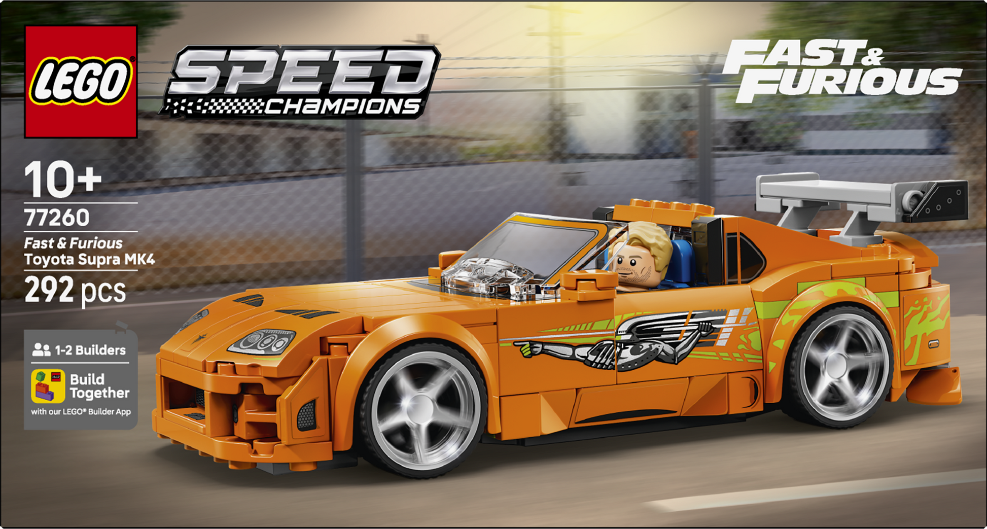 LEGO® | Speed Champions: The Fast and The Furious Toyota Supra MK4 (77260) - box back