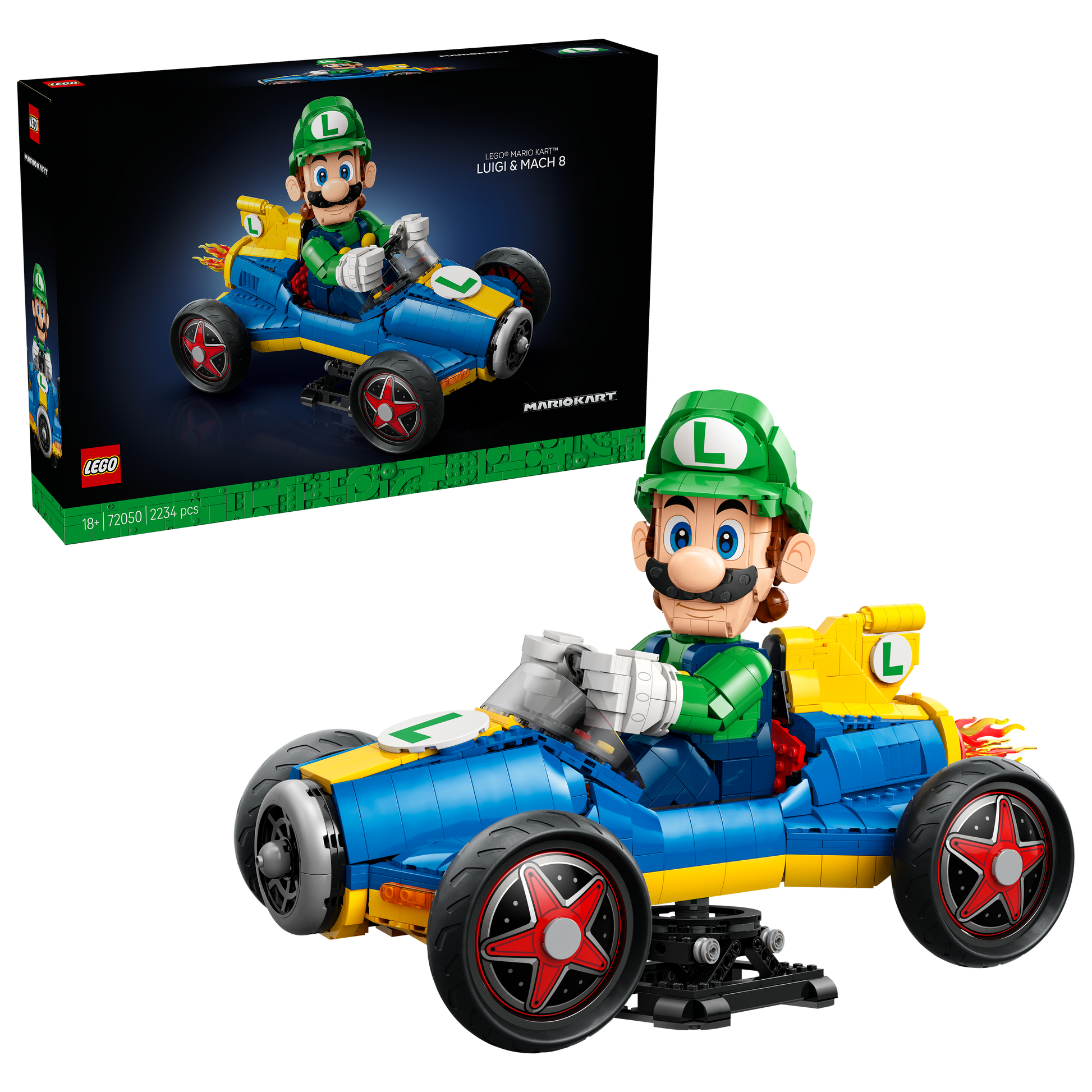LEGO® | Super Mario: Mario Kart: Luigi & Mach 8 (72050) - box and product image