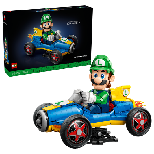LEGO® | Super Mario: Mario Kart: Luigi & Mach 8 (72050) - box and product image