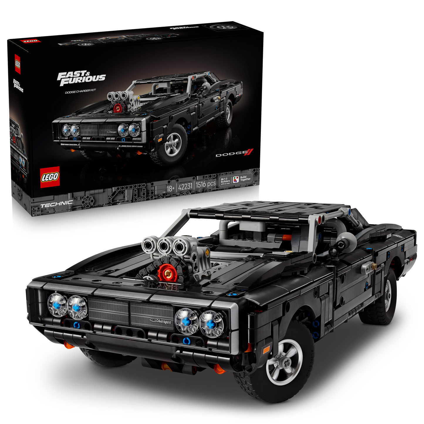LEGO® | Technic: Fast and Furious Dodge Charger R/T Car (42231) - box and product image