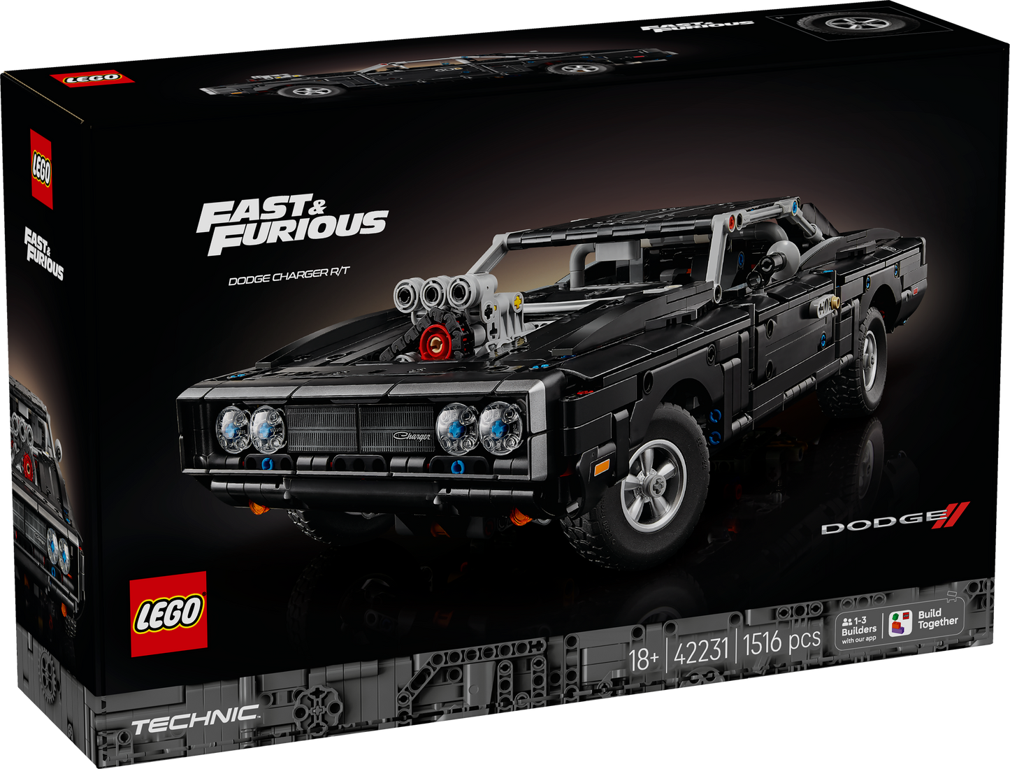 LEGO® | Technic: Fast and Furious Dodge Charger R/T Car (42231) - box front
