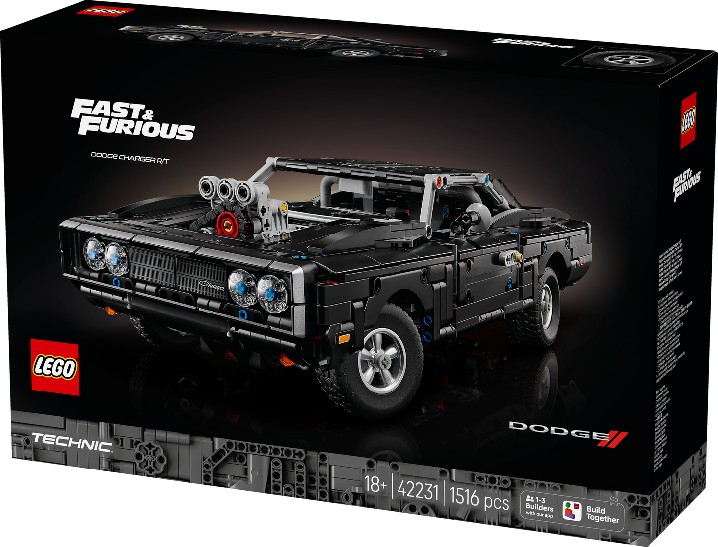 LEGO® | Technic: Fast and Furious Dodge Charger R/T Car (42231) - box detail