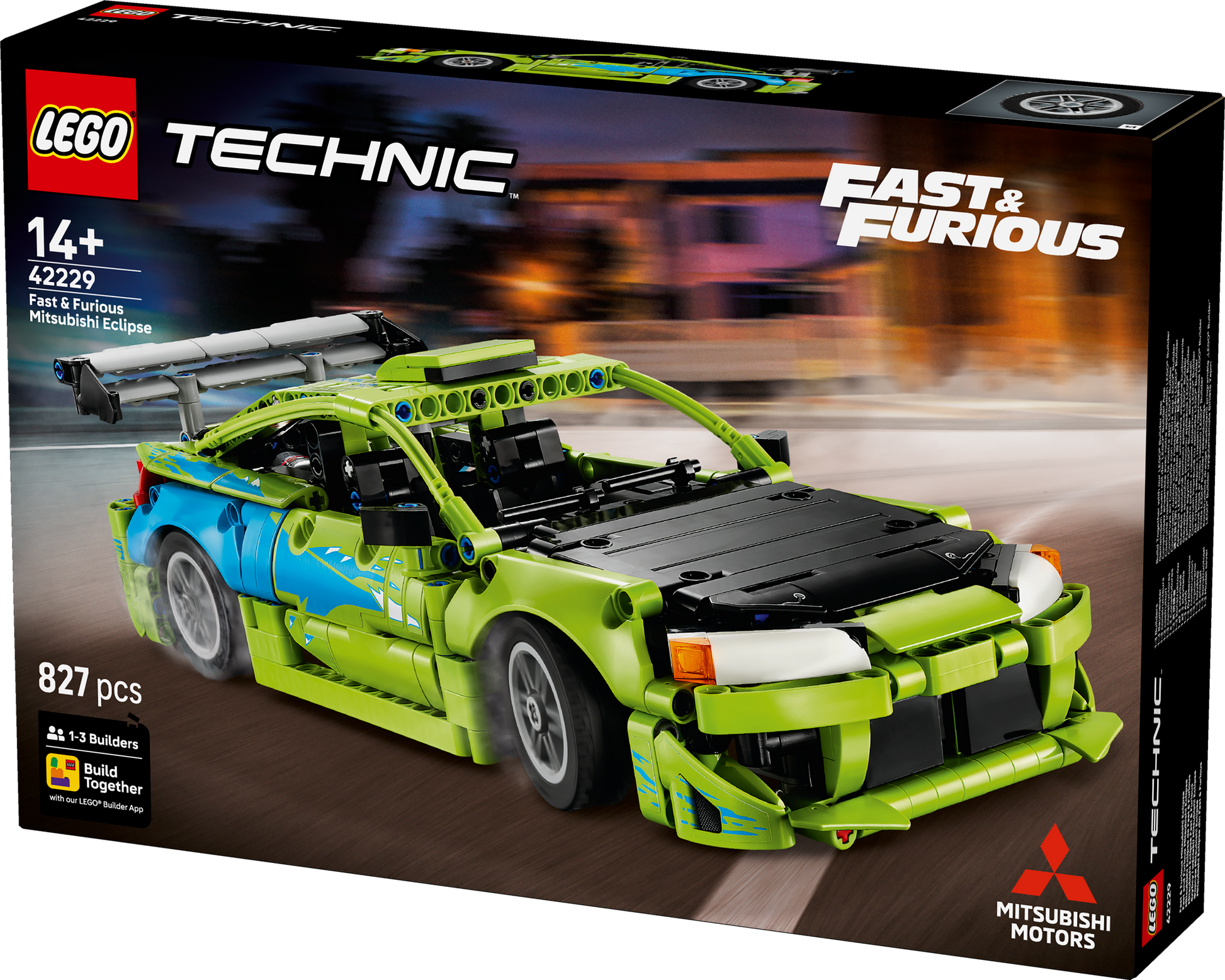 LEGO® | Technic: Fast and Furious Mitsubishi Eclipse Car (42229) - box detail