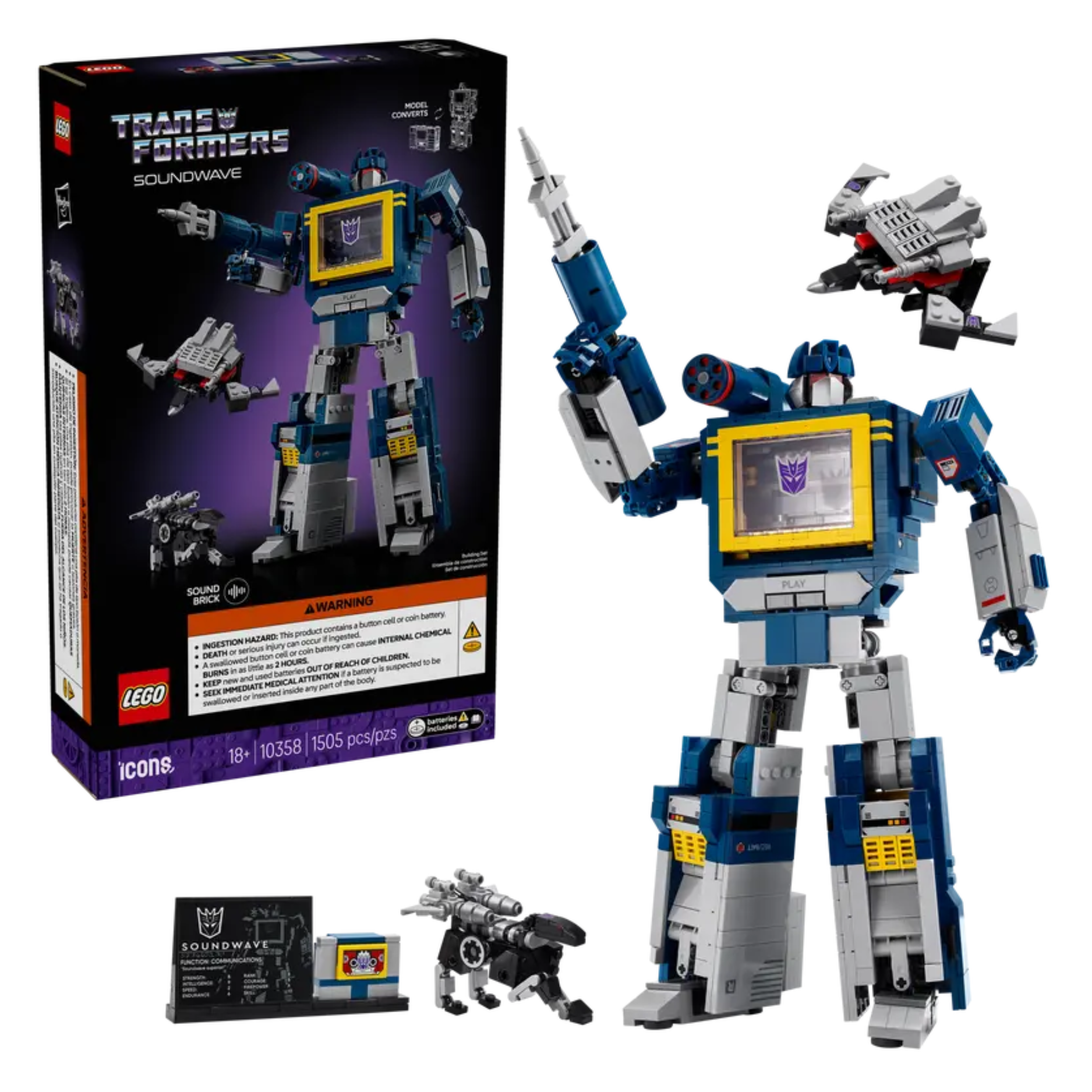 LEGO® | Icons: Transformers: Soundwave (10358)