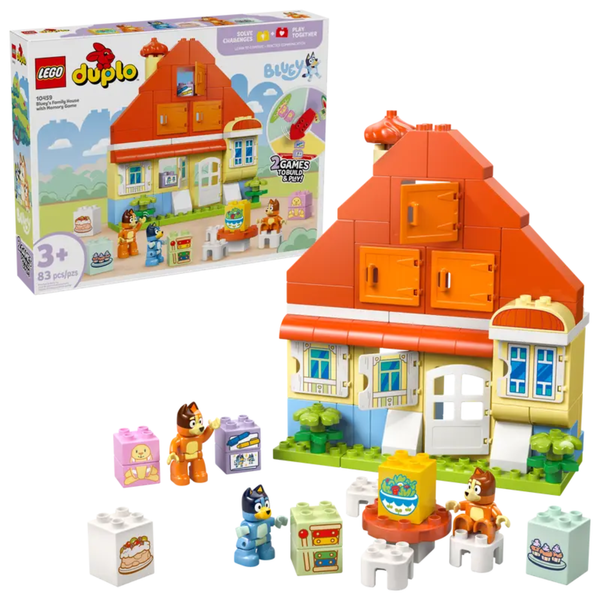 LEGO® | DUPLO: Bluey's Family House with Memory Game (10459)