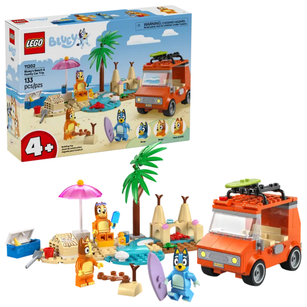LEGO® | Bluey: Bluey's Beach & Family Car Trip (11202)