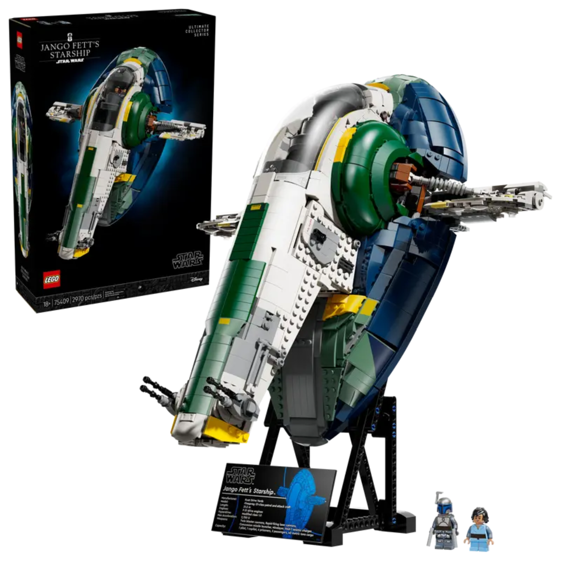 LEGO® | Star Wars: Jango Fett's Firespray-Class Starship – Ultimate Collector Series (75409)