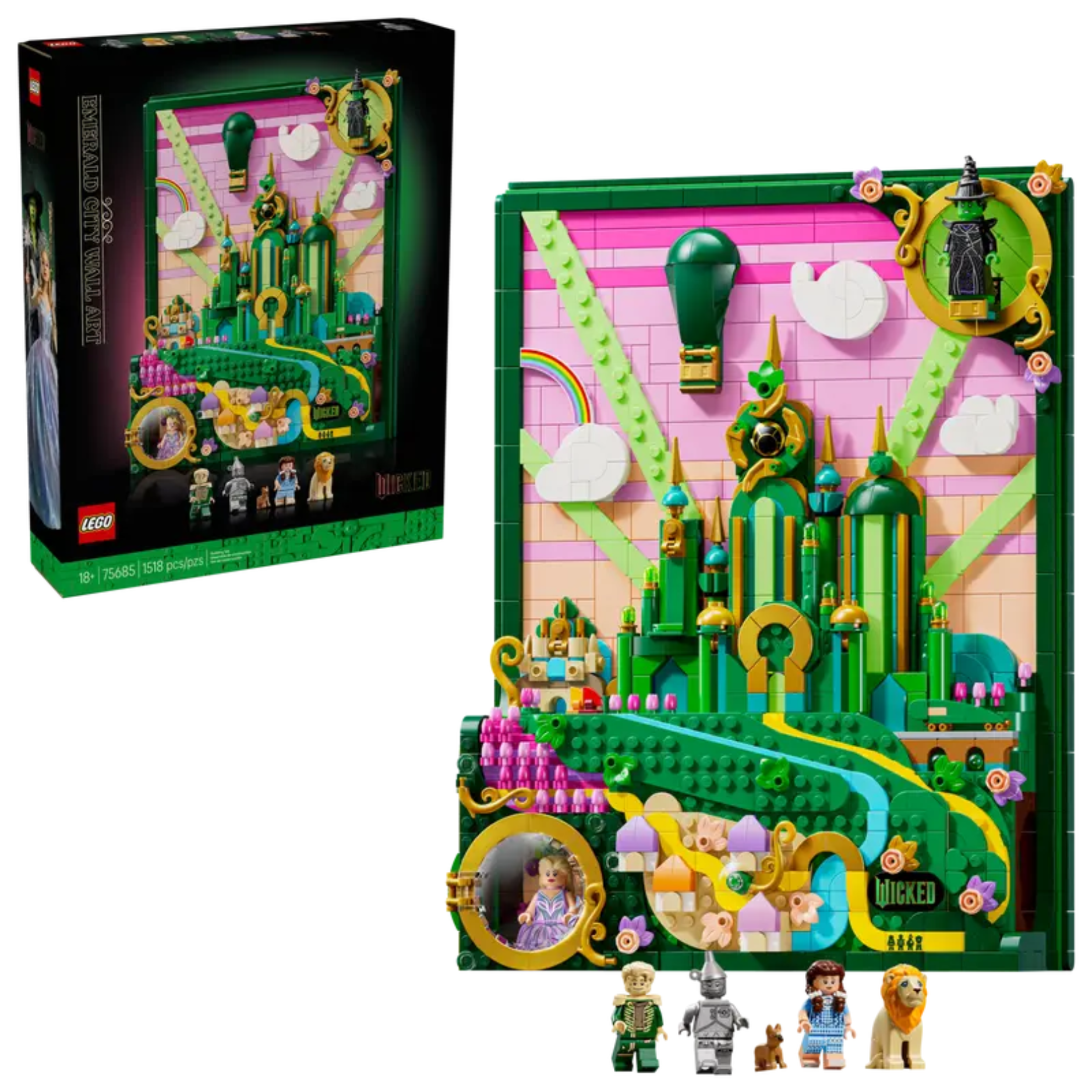 LEGO® | Wicked: Emerald City Wall Art (75685)