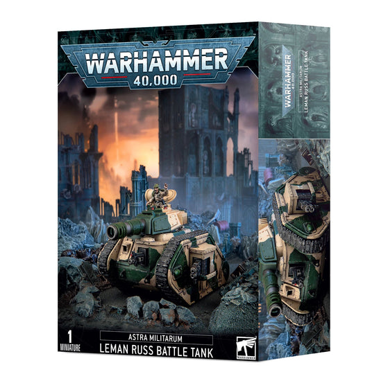 Warhammer 40,000 Astra Militarum Leman Russ Battle Tank box art