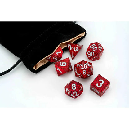 FanRoll: Dragon Storm Silicone Dice Set - Red Dragon Scales