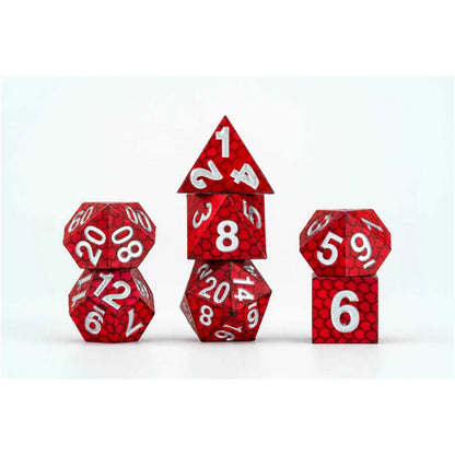 FanRoll: Dragon Storm Silicone Dice Set - Red Dragon Scales