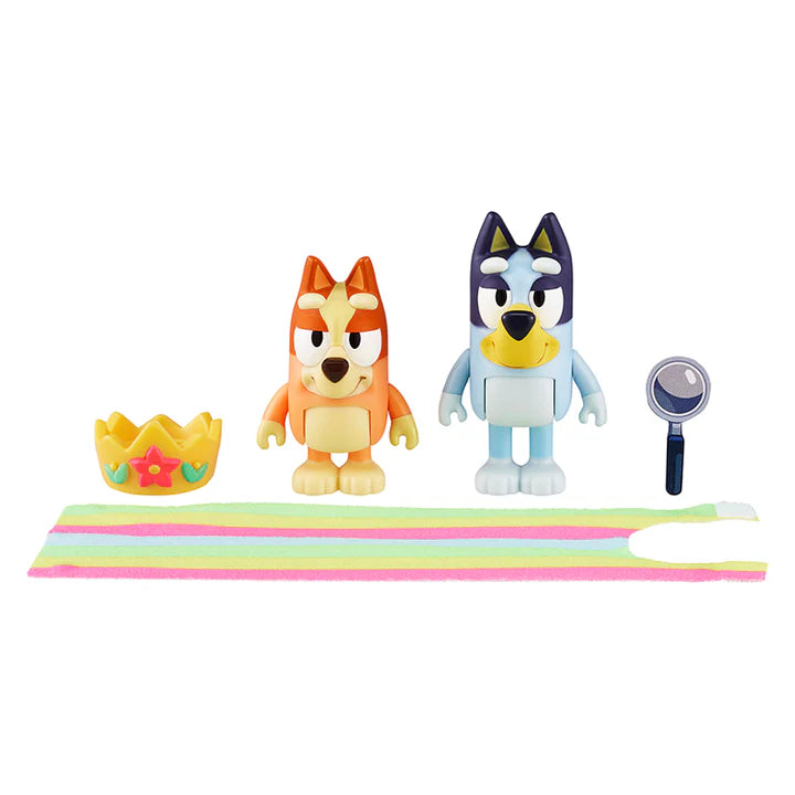 Bluey S5 2PK Figure - Queen Bluey & Bingo