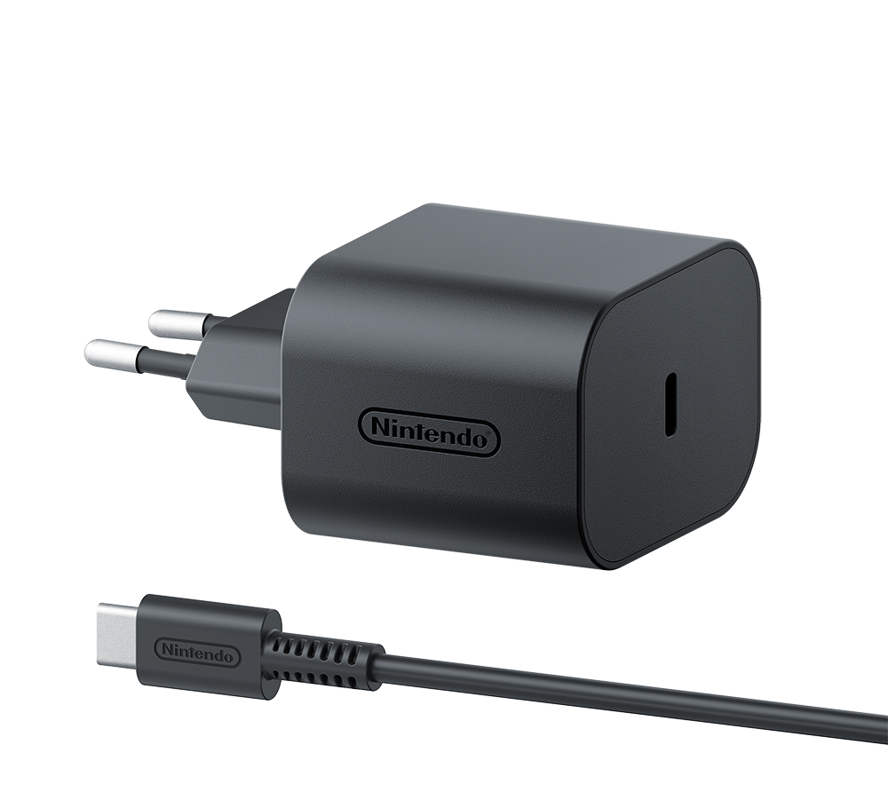 Nintendo Switch 2 AC Adapter EUR with USB-C cable