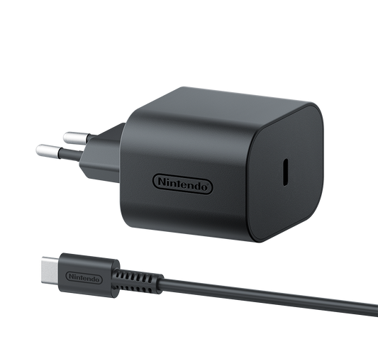 Nintendo Switch 2 AC Adapter EUR with USB-C cable