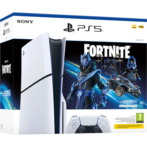 PlayStation Slim Disc 1TB Fortnite Cobalt Star