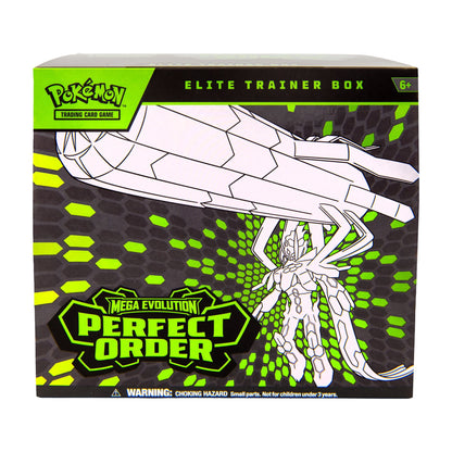 Pokemon TCG Mega Evolution Perfect Order Elite Trainer Box front