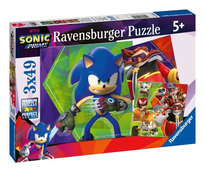 Ravensburger | Sonic Prime Jigsaw Puzzle 3x49