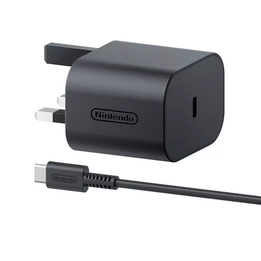 Nintendo Switch 2 AC Adapter UK with USB-C cable