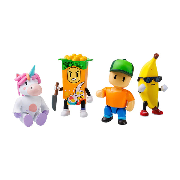 Stumble Guys 4.5" Action Figures 2PK - Banana Guy & Cereal Killer